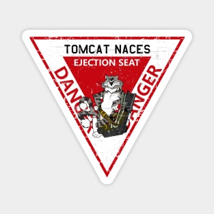 F-14 Tomcat - Tomcat Naces Ejection Seat - Grunge Style Magnet