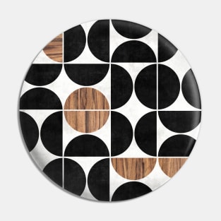 Mid-Century Modern Pattern No.1 - Concrete and Wood Pin