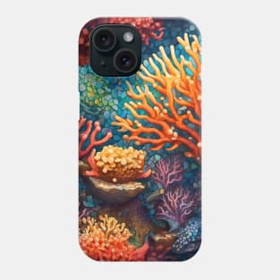 Mosaic Coral Reef Phone Case