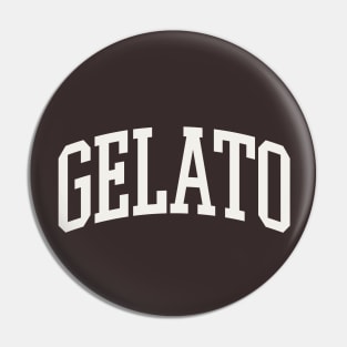 Gelato College Type Italian Food Gelato Lover Pin