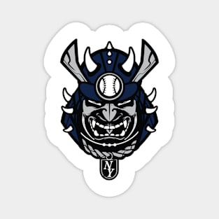 New York Yankee Samurai Mask Magnet