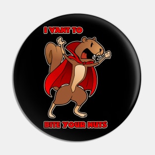 Vampire Squirrel Pin