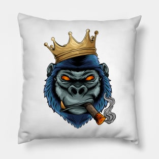 SMOKING GORILLA Pillow