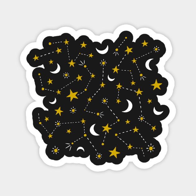 Star Paths Magnet by Jacqueline Hurd