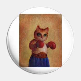 Boxing Cat Pin