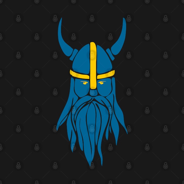 Swedish Sweden Viking Helmet With Horns graphic by merchlovers