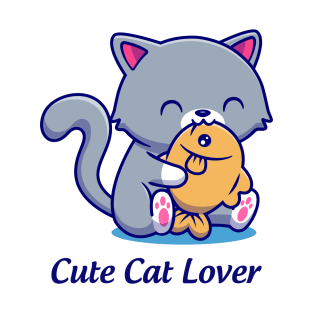 cute cat lover T-Shirt