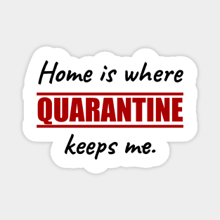 Home is hwere QUARANTINE keeps me Magnet