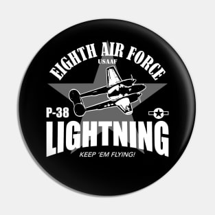 P-38 Lightning USAAF Pin