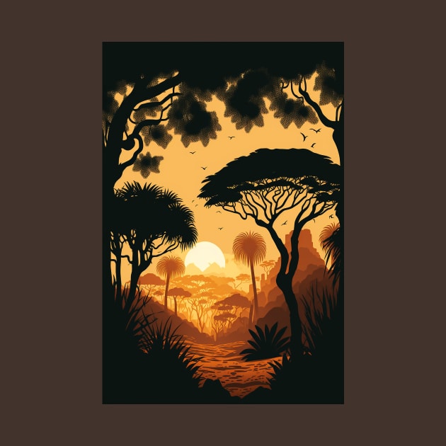 African Sunset by Abili-Tees