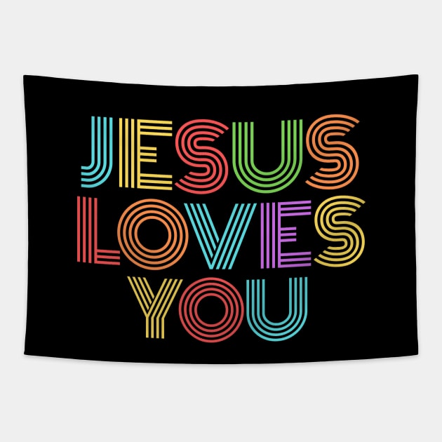 Jesus Loves You | Christian Tapestry by All Things Gospel