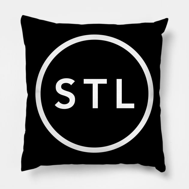 St. Louis STL Circle Left Chest Pillow by EA Design