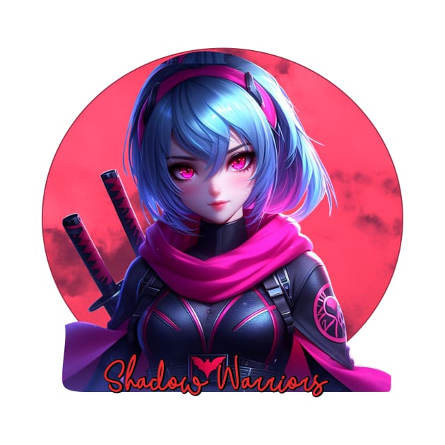 Shadow Warrior Ninja Girl by PlayfulPandaDesigns