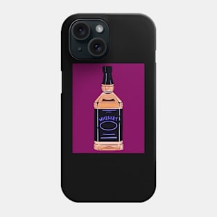 whiskey bottle pop art Phone Case