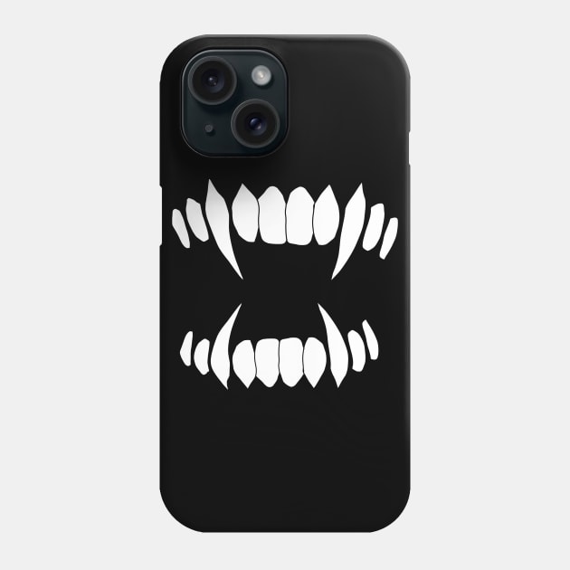 Cartoon monster sharp teeth fangs Phone Case by galaxieartshop