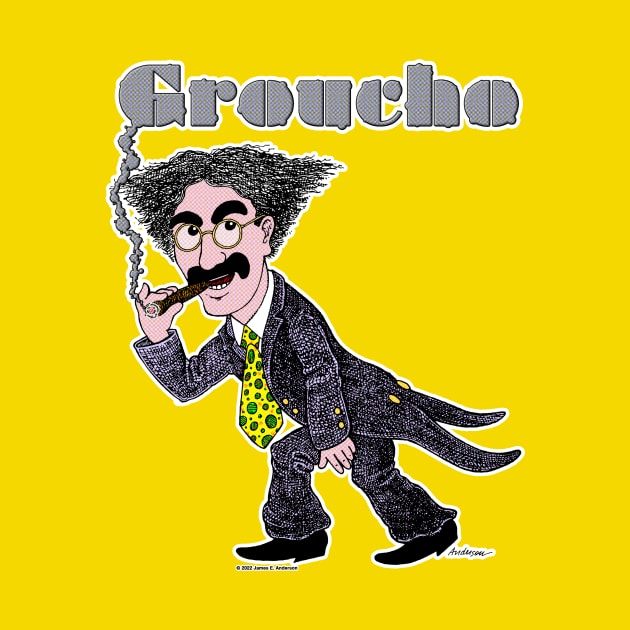 Smokin' Groucho by JEAndersonArt