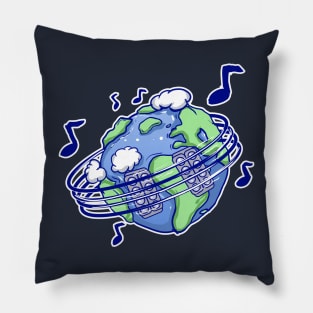 Earth Music environment Pillow