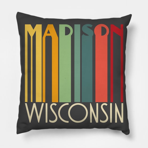 Madison Wisconsin Pillow by FontfulDesigns