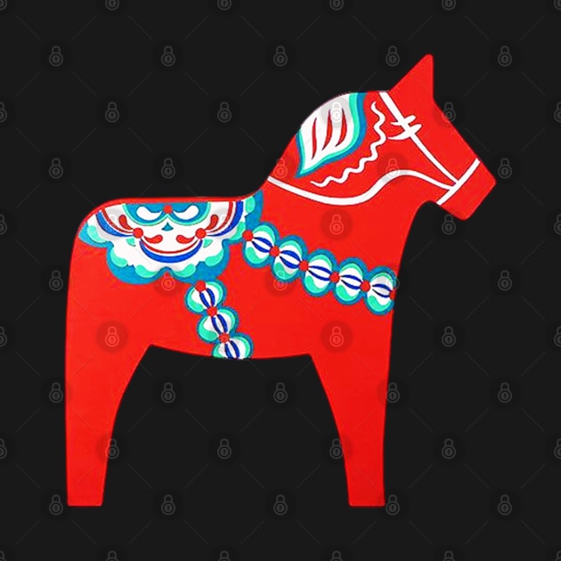 Tie Dye Dala Horse by reesea