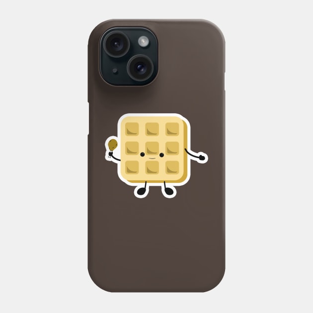 Waffle N' Chicken Phone Case by Kajillionpress