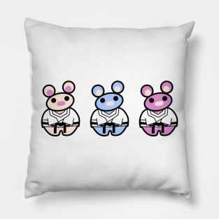 Three Chibis (Dobok) Pillow