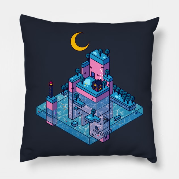 LoFi Island Pillow by seerlight