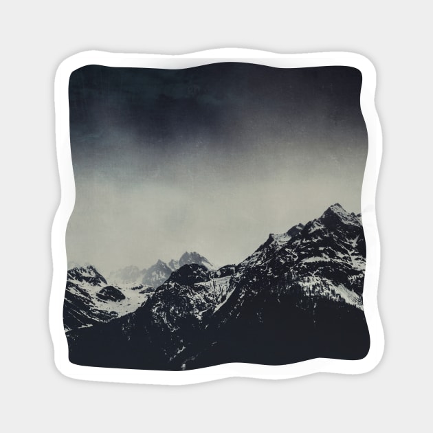 Misty Dark Mountains Magnet by DyrkWyst