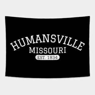 Humansville Missouri Vintage Design Tapestry