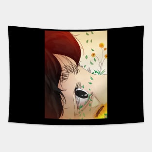 flower eye Tapestry