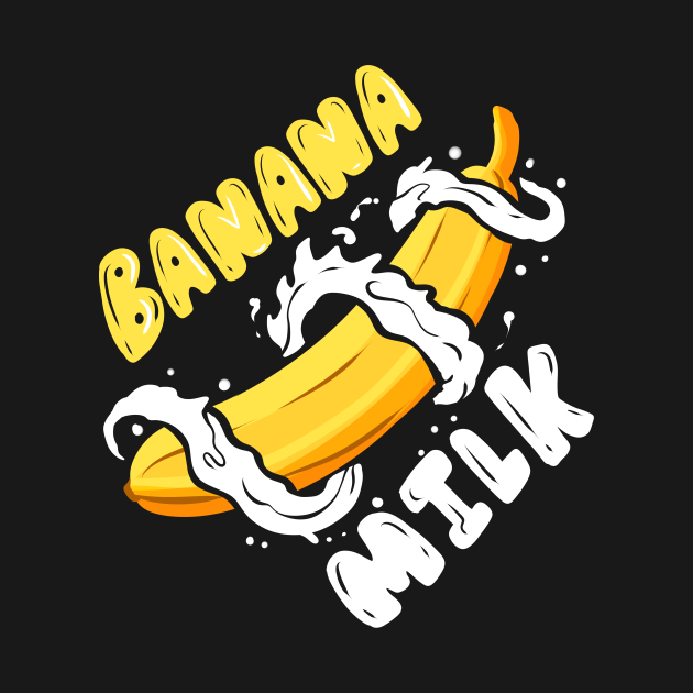 Discover I Love Banana Milk Shake Milk And Banana - Banana Milk - T-Shirt