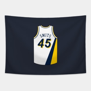 Rik Smits Indiana Jersey Qiangy Tapestry