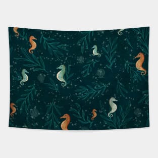 Seaweed midnight Tapestry