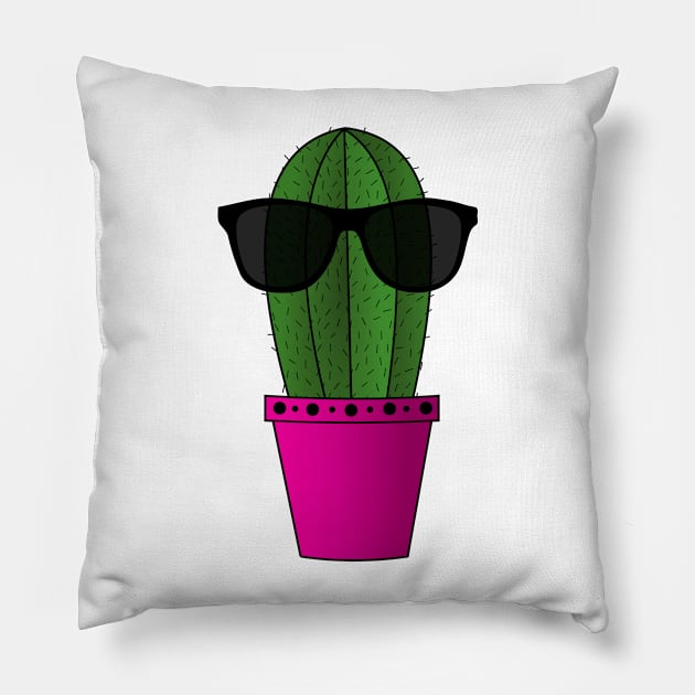 Cool Cactus Pillow by SandraKC