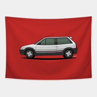 AX GTi side profile drawing Tapestry