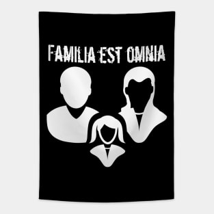 Familia est omnia Family Is Everything Tapestry