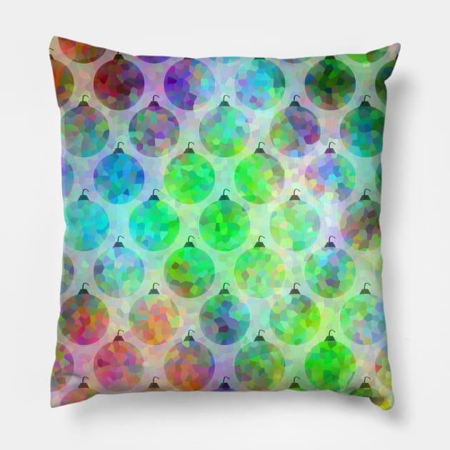 FESTIVE Christmas Ornaments Pillow by SartorisArt1