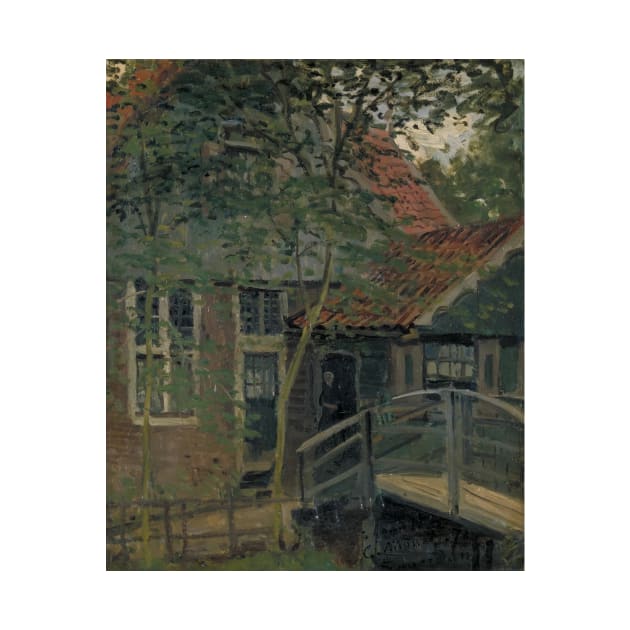 Footbridge at Zaandam by Claude Monet by Classic Art Stall