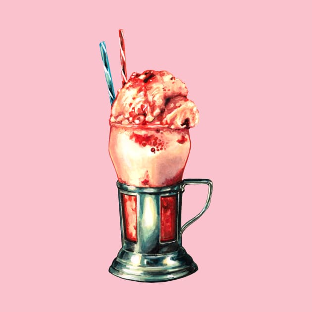 Strawberry Milkshake by KellyGilleran