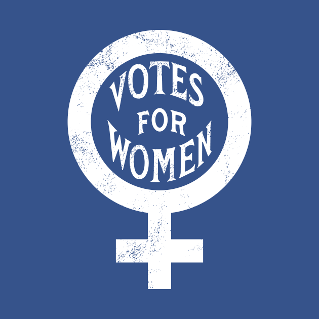 Vintage Inspired Votes for Women Symbol (White) by From The Trail