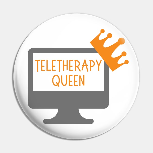 Funny Teletherapy Design for Virtual Therapists Pin by Hopscotch Shop Gifts