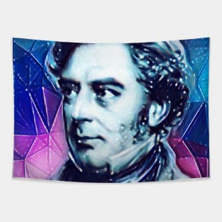 Robert Stephenson Snowy Portrait | Robert Stephenson Artwork 13 Tapestry