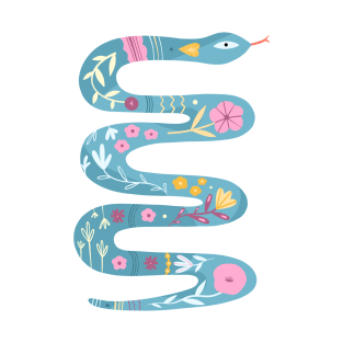 Floral Snake T-Shirt