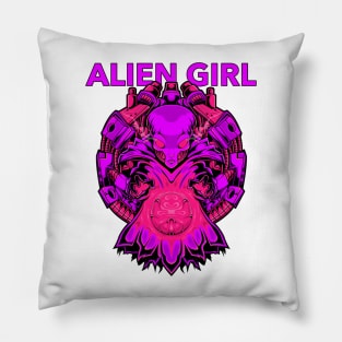 Alien Girl Pillow