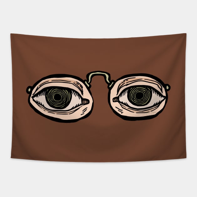 Four Eyes Tapestry by JSnipe