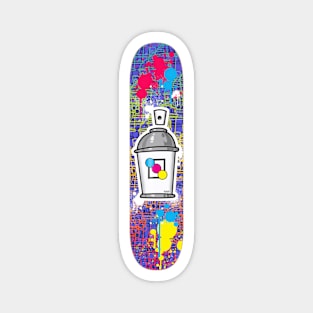 Graffiti Spray Can Skate Deck Magnet