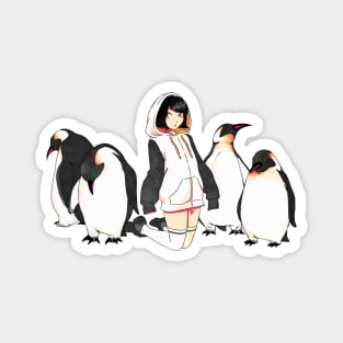 Penguin Girl Magnet