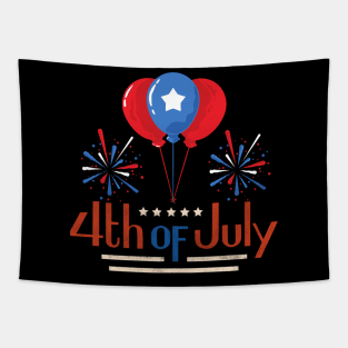 4th of July fireworks Tapestry