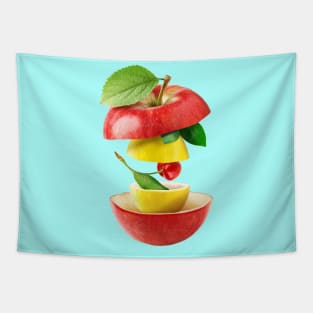 Apple Lemon Cherry Gifts Vegetarian Vegan Tapestry