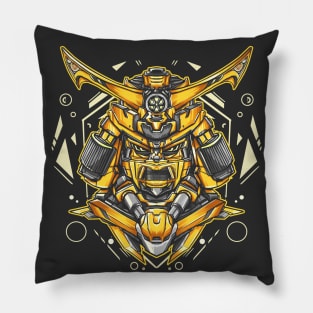 Mecha samurai car Pillow