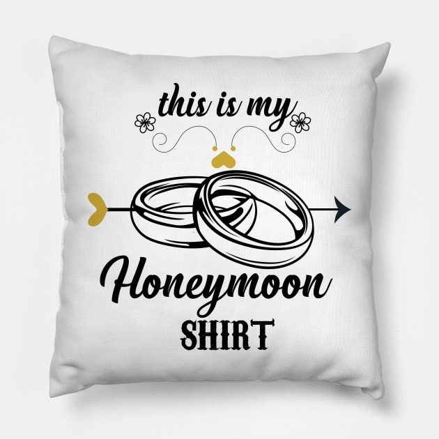 honeymoon shirt Pillow by Diannas